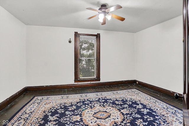 115 Simpson St, Crawfordsville, IN 47933 - unfurnished room featuring baseboards and a ceiling fan
