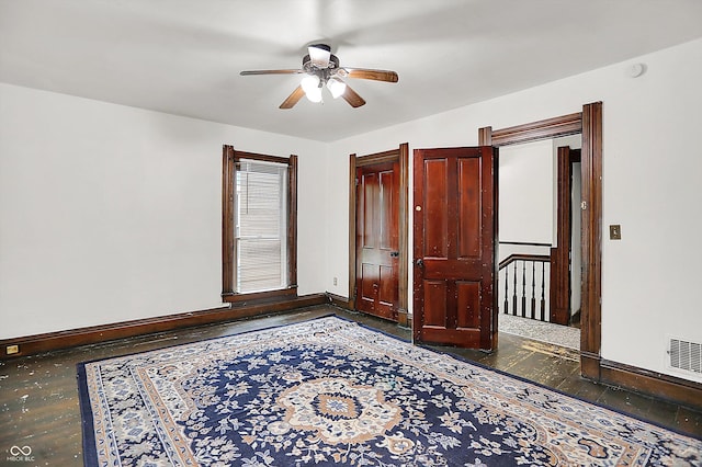 115 Simpson St, Crawfordsville, IN 47933 - empty room with ceiling fan and a smoke detector