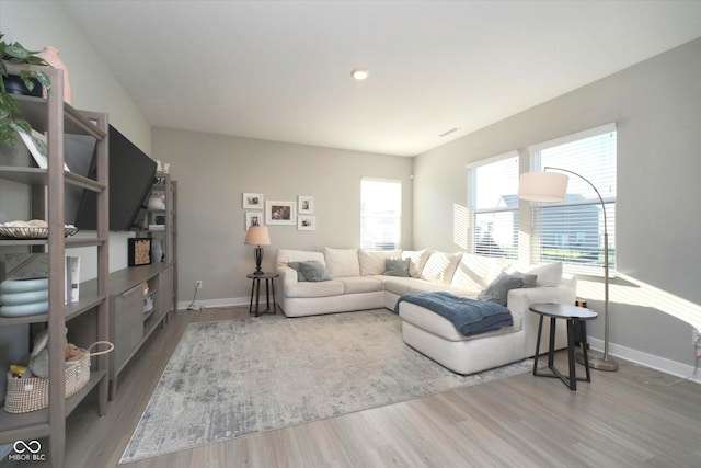 11663 Winnower, Noblesville, IN 46060 - living area featuring wood finished floors and recessed lighting