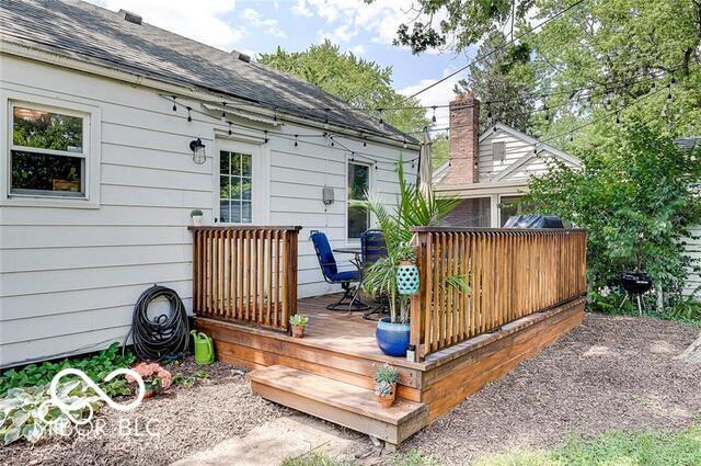 5363 Primrose Ave, Indianapolis, IN 46220 - view of wooden deck