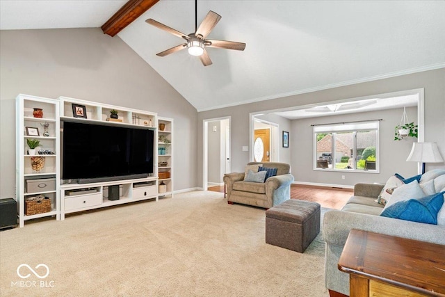 770 Viewpoint Dr, Plainfield, IN 46168 - living area with carpet and a ceiling fan