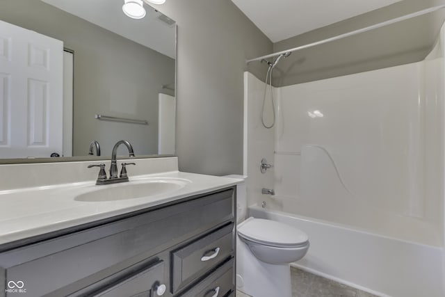 7914 Willow Wind Cir, Indianapolis, IN 46239 - full bath with vanity, shower / bath combination, and tile patterned flooring