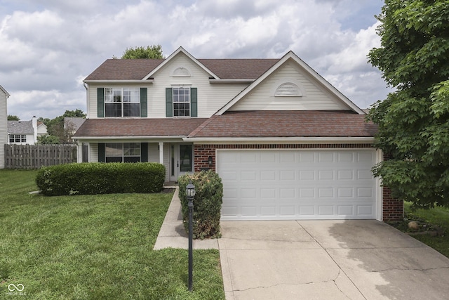7914 Willow Wind Cir, Indianapolis, IN 46239 - traditional-style home featuring driveway, roof with shingles, and a garage