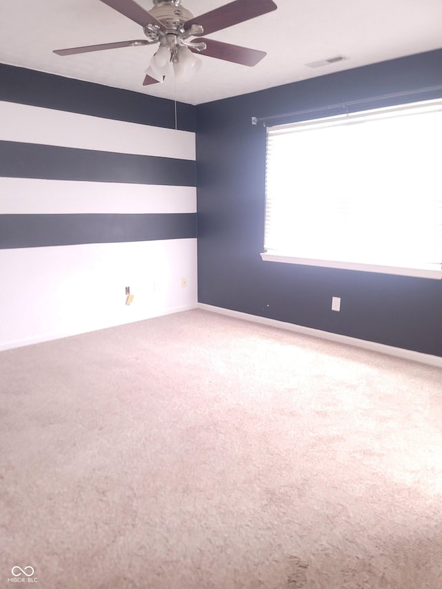922 Eagle Brook Dr, Shelbyville, IN 46176 - spare room with carpet and ceiling fan