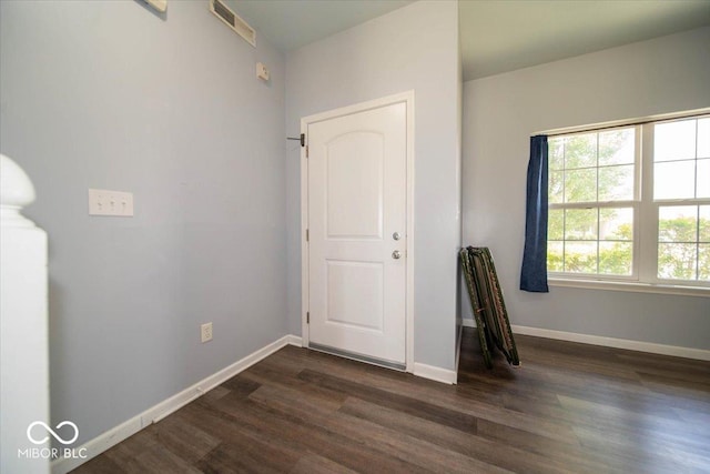 5859 Edelle Dr, Indianapolis, IN 46237 - unfurnished room with dark wood-type flooring and baseboards