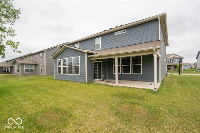 3609 Merchmont Rd, Bargersville, IN 46106 - rear view of house featuring a patio area and a lawn