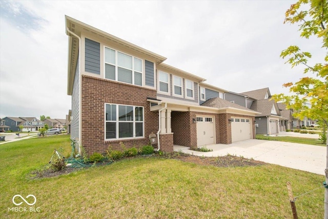 3609 Merchmont Rd, Bargersville, IN 46106 - multi unit property featuring brick siding, driveway, a front lawn, and an attached garage