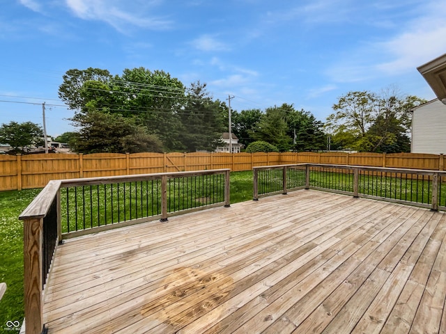 770 Tulip Ln, Greenwood, IN 46143 - deck featuring a fenced backyard