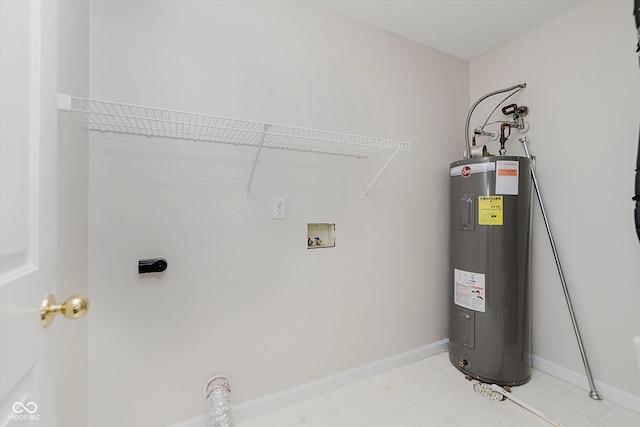 12121 Driftstone Dr, Fishers, IN 46037 - utility room featuring electric water heater