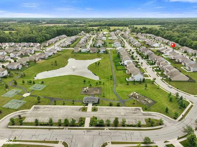 6670 Shooting Star Dr, Whitestown, IN 46075 - aerial view of residential area featuring a large body of water