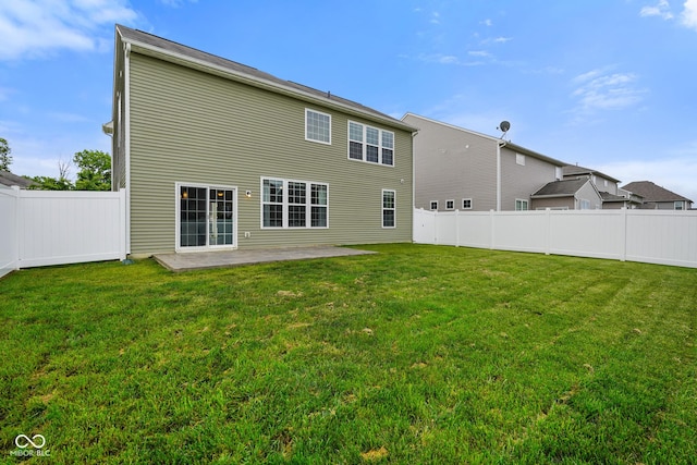 6670 Shooting Star Dr, Whitestown, IN 46075 - back of house featuring a patio and a fenced backyard
