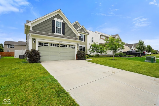 6670 Shooting Star Dr, Whitestown, IN 46075 - view of front of home with concrete driveway and an attached garage