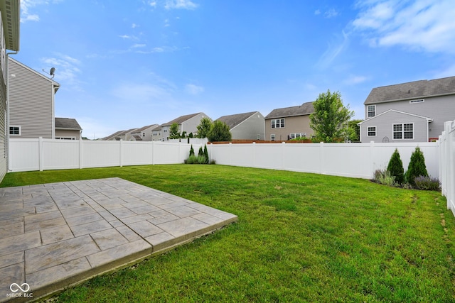 6670 Shooting Star Dr, Whitestown, IN 46075 - fenced backyard featuring a residential view and a patio
