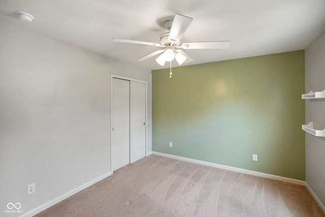 6670 Shooting Star Dr, Whitestown, IN 46075 - empty room featuring ceiling fan and light colored carpet