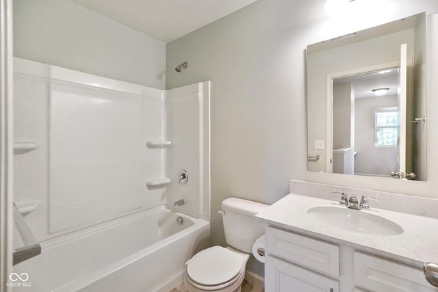 6670 Shooting Star Dr, Whitestown, IN 46075 - full bathroom featuring vanity and washtub / shower combination