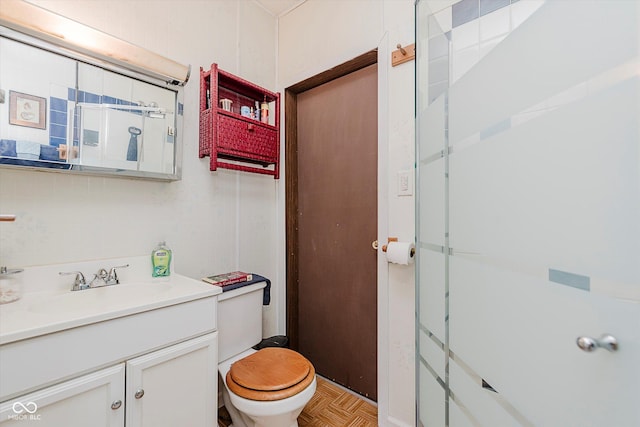 216 N Clinton St, Boswell, IN 47921 - bathroom with toilet and vanity
