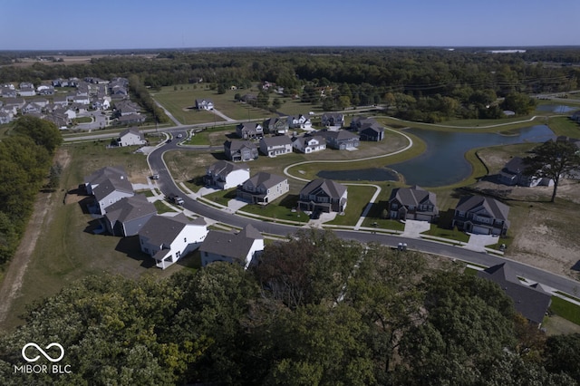 10424 Oak Bend Blvd, Indianapolis, IN 46239 - aerial view of property and surrounding area featuring nearby suburban area and a nearby body of water