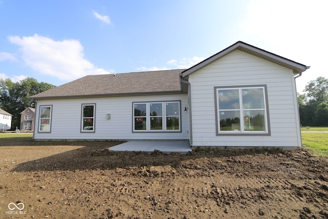 10424 Oak Bend Blvd, Indianapolis, IN 46239 - back of house with a patio and roof with shingles