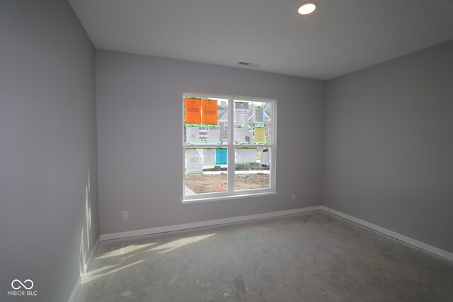 10424 Oak Bend Blvd, Indianapolis, IN 46239 - empty room with baseboards and concrete flooring