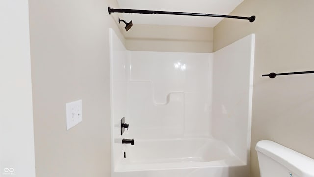 1809 S H St, Elwood, IN 46036 - bathroom featuring toilet and shower / washtub combination