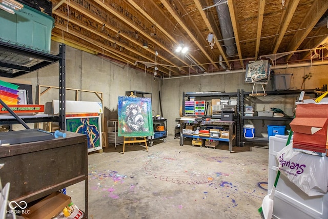 6532 Amherst Way, Zionsville, IN 46077 - view of unfinished basement