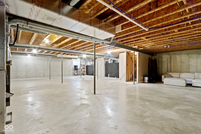 15098 Newburyport Dr, Fortville, IN 46040 - view of unfinished basement