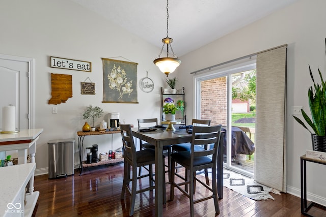 15098 Newburyport Dr, Fortville, IN 46040 - dining area featuring dark wood finished floors and baseboards