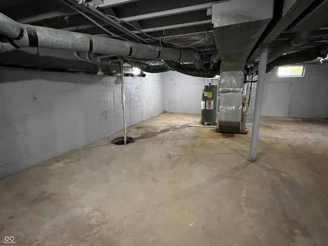 937 N Routiers Ave, Indianapolis, IN 46219 - basement with water heater and heating unit