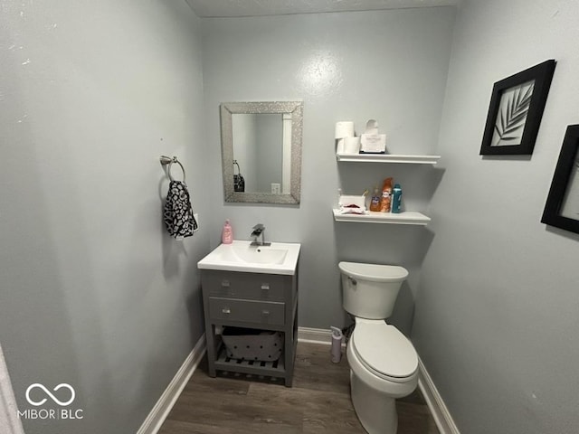 8407 Campbell Ct, Mooresville, IN 46158 - half bath with wood finished floors and vanity
