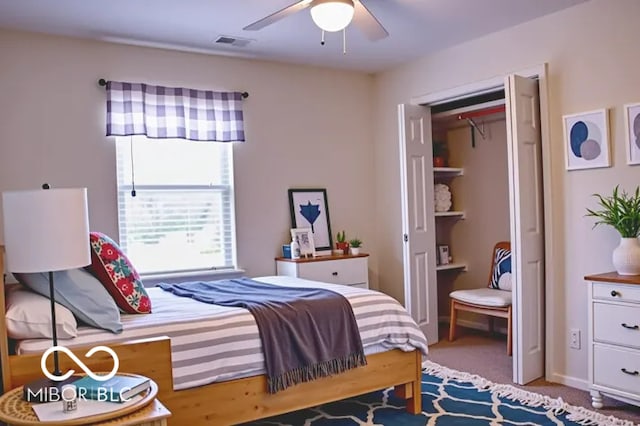 8905 Maze Rd, Indianapolis, IN 46259 - bedroom featuring a ceiling fan