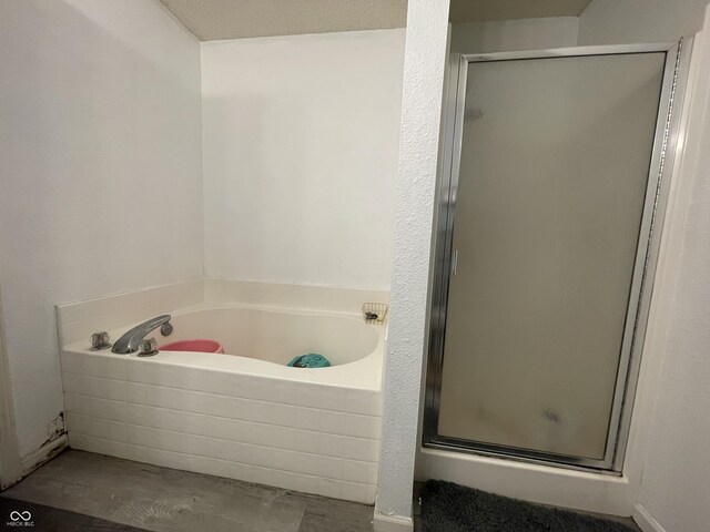 1503 Quinlan Ct, Indianapolis, IN 46217 - bathroom featuring a shower stall and a garden tub