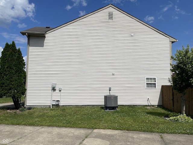 1503 Quinlan Ct, Indianapolis, IN 46217 - view of home's exterior featuring a central AC unit