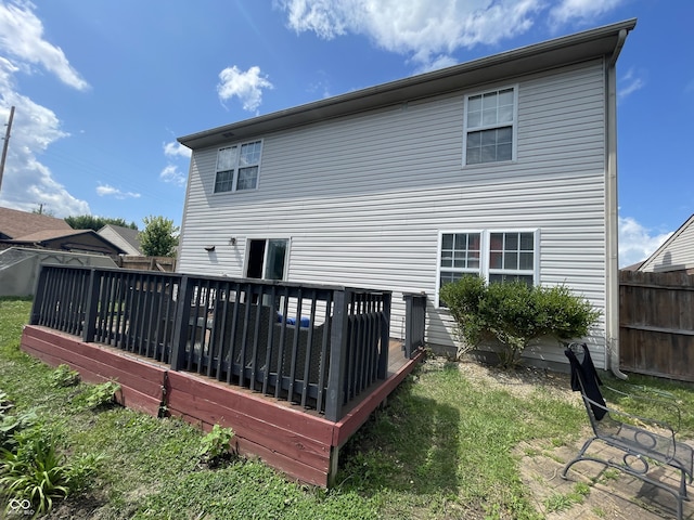 1503 Quinlan Ct, Indianapolis, IN 46217 - back of house with a deck