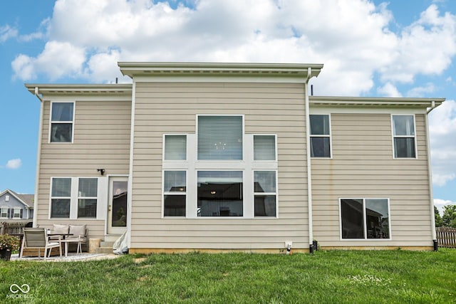 1414 W Springhurst Blvd, Greenfield, IN 46140 - back of house featuring a yard and an outdoor living space