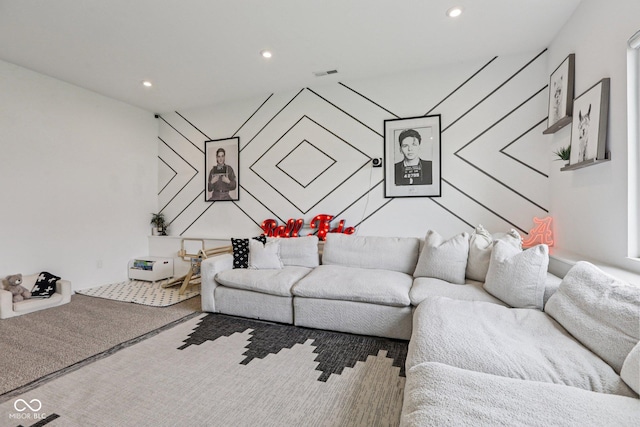 1414 W Springhurst Blvd, Greenfield, IN 46140 - living room with recessed lighting and carpet flooring