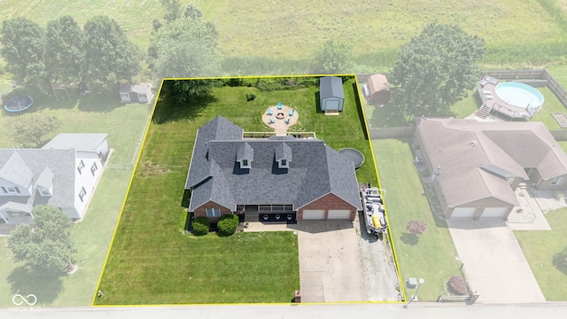 401 N Nicole Ln, Scottsburg, IN 47170 - aerial view of property's location with property boundaries highlighted