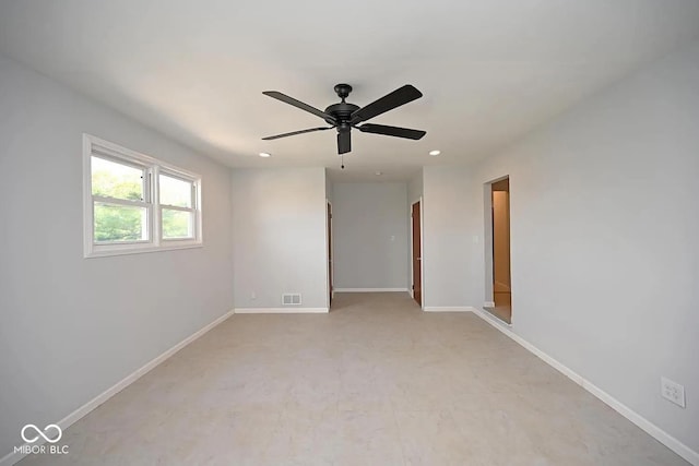 8783 State Road 56, Aurora, IN 47001 - empty room featuring recessed lighting and a ceiling fan