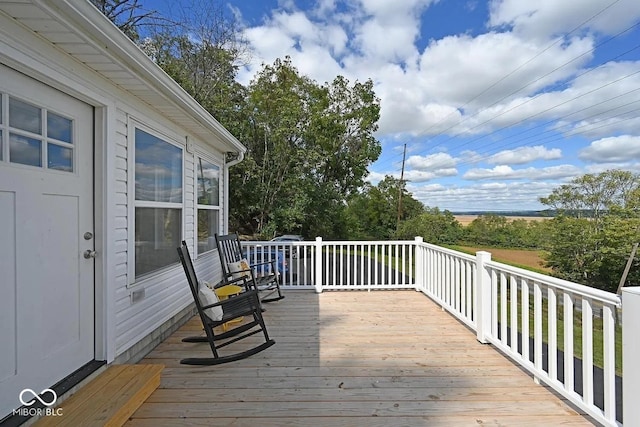 8783 State Road 56, Aurora, IN 47001 - view of wooden deck