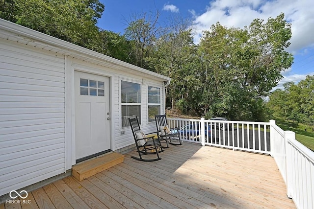 8783 State Road 56, Aurora, IN 47001 - view of wooden deck