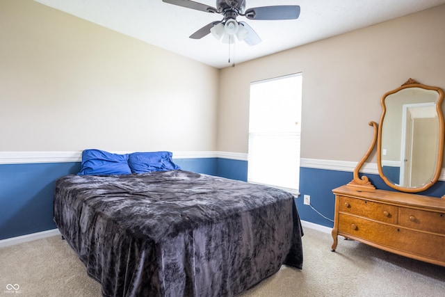 1521 Midnight Pass, Brownsburg, IN 46112 - bedroom with light colored carpet and a ceiling fan