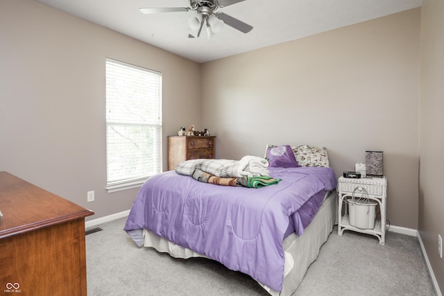 1521 Midnight Pass, Brownsburg, IN 46112 - bedroom with light colored carpet and a ceiling fan