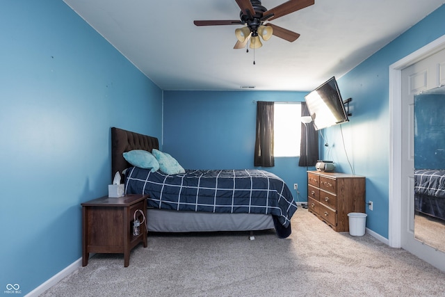 1521 Midnight Pass, Brownsburg, IN 46112 - carpeted bedroom featuring baseboards and a ceiling fan
