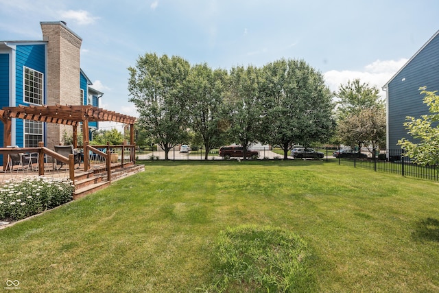 1521 Midnight Pass, Brownsburg, IN 46112 - view of yard featuring a pergola