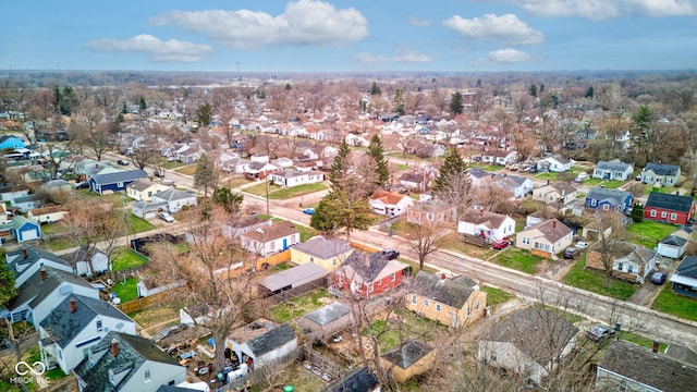 1940 N Drexel Ave, Indianapolis, IN 46218 - aerial view of property's location with nearby suburban area