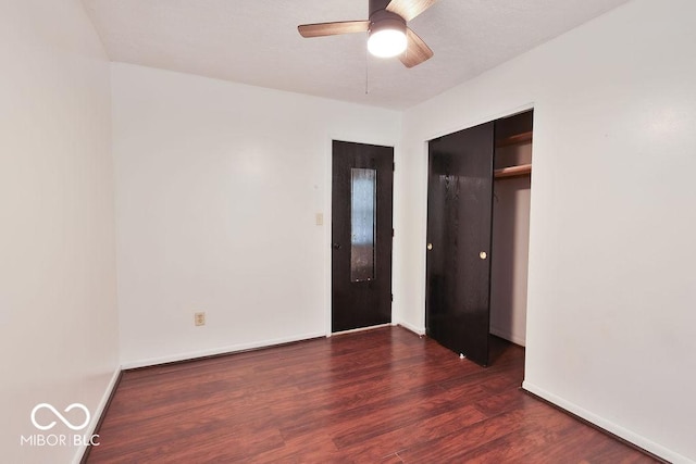 923 Bogalusa Ct, Indianapolis, IN 46217 - unfurnished room featuring wood finished floors and a ceiling fan