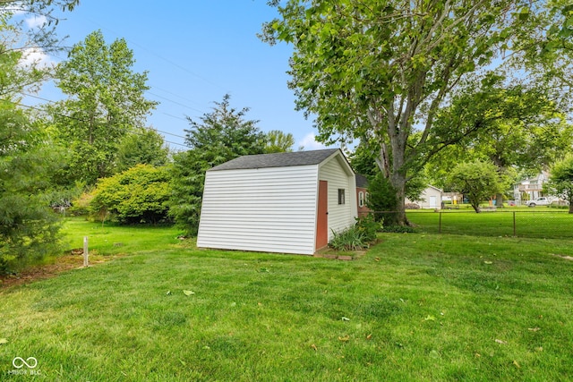 3388 S Leonard Rd, New Palestine, IN 46163 - view of yard featuring a storage unit