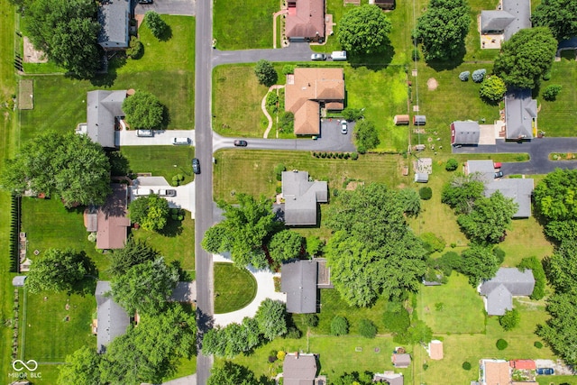 3388 S Leonard Rd, New Palestine, IN 46163 - aerial perspective of suburban area