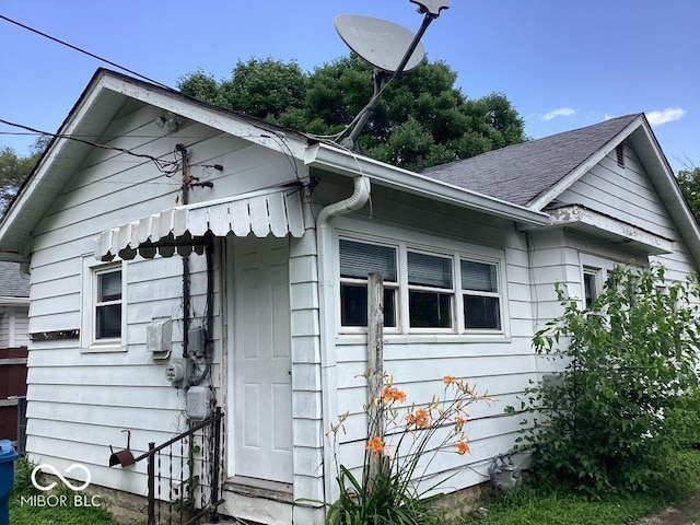360 Laclede St, Indianapolis, IN 46241 - view of property exterior featuring roof with shingles