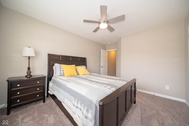 610 Sawtooth St, Westfield, IN 46074 - bedroom featuring light carpet and a ceiling fan