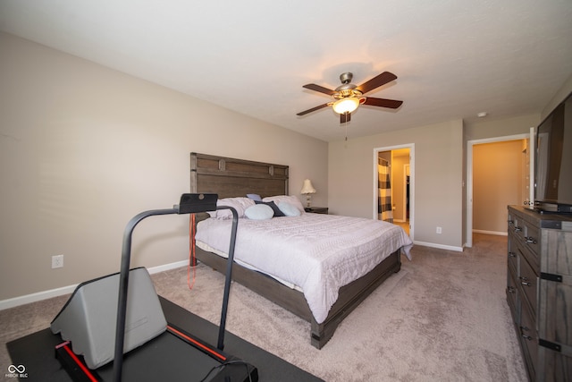 610 Sawtooth St, Westfield, IN 46074 - bedroom with light colored carpet and a ceiling fan